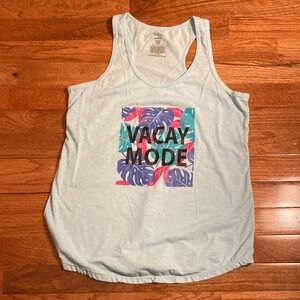 Secret Treasures Tank with Colorful Leaf Print